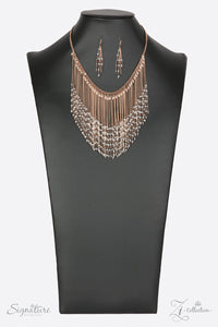 Paparazzi "The Donnalee" Gold Zi Collection Necklace & Earring Set Paparazzi Jewelry