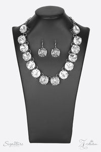 Paparazzi VINTAGE VAULT "The Marissa" White Zi Collection Necklace & Earring Set Paparazzi Jewelry