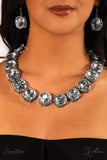 Paparazzi VINTAGE VAULT "The Marissa" White Zi Collection Necklace & Earring Set Paparazzi Jewelry