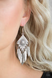 Paparazzi "Western Rattler" Silver Earrings Paparazzi Jewelry