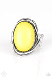 Paparazzi "Lets Get This Party Poppin" FASHION FIX Yellow Ring Paparazzi Jewelry