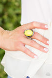 Paparazzi "Lets Get This Party Poppin" FASHION FIX Yellow Ring Paparazzi Jewelry