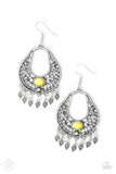 Paparazzi VINTAGE VAULT "Shoreside Social" FASHION FIX Yellow Earrings Paparazzi Jewelry