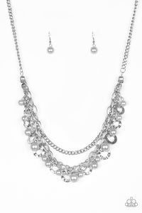 Paparazzi "Hoppin Hearts" Silver Necklace & Earring Set Paparazzi Jewelry