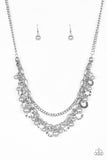 Paparazzi "Hoppin Hearts" Silver Necklace & Earring Set Paparazzi Jewelry