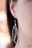 Paparazzi "Mesmerizingly Mesopotamia" Silver Necklace & Earring Set Paparazzi Jewelry