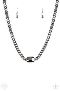 Paparazzi "Catwalk Conqueror" FASHION FIX Black Necklace & Earring Set Paparazzi Jewelry