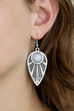 Paparazzi VINTAGE VAULT "Take A WALKABOUT" Silver Earrings Paparazzi Jewelry