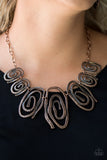 Paparazzi VINTAGE VAULT "My Cave Is Your Cave" Copper Necklace & Earring Set Paparazzi Jewelry