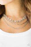 Paparazzi "Extravagant Elegance" Silver Necklace & Earring Set Paparazzi Jewelry