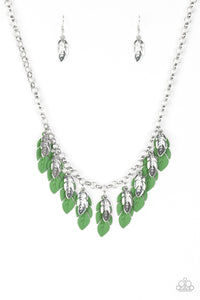 Paparazzi VINTAGE VAULT "Rule The Roost" Green Necklace & Earring Set Paparazzi Jewelry