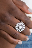 Paparazzi "Poppy Pop-tastic" White Ring Paparazzi Jewelry