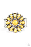 Paparazzi "Poppy Pop-tastic" Yellow Ring Paparazzi Jewelry