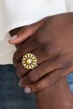 Paparazzi "Poppy Pop-tastic" Yellow Ring Paparazzi Jewelry