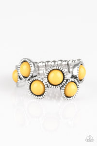 Paparazzi VINTAGE VAULT "Foxy Fabulous" Yellow Ring Paparazzi Jewelry