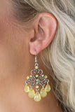 Paparazzi "Dip It GLOW" Yellow Earrings Paparazzi Jewelry