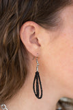 Paparazzi "Peacefully Pacific" Black Necklace & Earring Set Paparazzi Jewelry