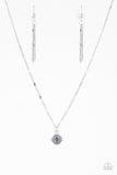 Paparazzi VINTAGE VAULT "Follow Your Compass" Purple Necklace & Earring Set Paparazzi Jewelry