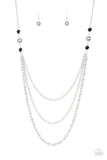 Paparazzi VINTAGE VAULT "RITZ It All" Black Necklace & Earring Set Paparazzi Jewelry