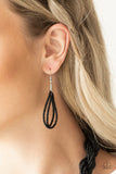 Paparazzi "A Standing Ovation" Black 214XX Necklace & Earring Set Paparazzi Jewelry