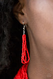 Paparazzi "The Show Must CONGO On!" Red Necklace & Earring Set Paparazzi Jewelry