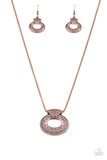 Paparazzi "Retro Rebel" Copper Necklace & Earring Set Paparazzi Jewelry