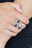 Paparazzi VINTAGE VAULT "Clear The SWAY!" Blue Ring Paparazzi Jewelry