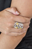 Paparazzi "Clear The SWAY!" Yellow Ring Paparazzi Jewelry