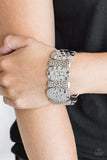 Paparazzi VINTAGE VAULT "Cave Cache" Silver Bracelet Paparazzi Jewelry