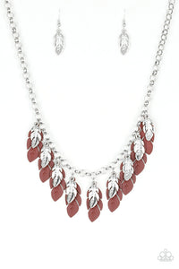 Paparazzi "Rule The Roost" Brown Necklace & Earring Set Paparazzi Jewelry