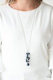 Paparazzi "Ballroom Belle" Blue Necklace & Earring Set Paparazzi Jewelry