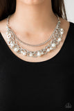Paparazzi "Hoppin Hearts" White Necklace & Earring Set Paparazzi Jewelry