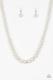 Paparazzi "Royal Romance" White Necklace & Earring Set Paparazzi Jewelry