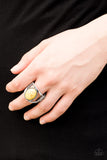 Paparazzi VINTAGE VAULT "Canyon Cache" Yellow Ring Paparazzi Jewelry