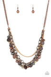 Paparazzi "Cast Away Treasure" Multi Necklace & Earring Set Paparazzi Jewelry