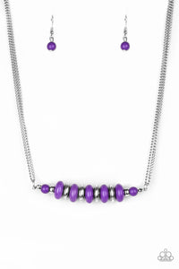 Paparazzi "On Mountain Time" Purple Necklace & Earring Set Paparazzi Jewelry