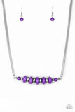 Paparazzi "On Mountain Time" Purple Necklace & Earring Set Paparazzi Jewelry