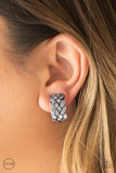 Paparazzi "Urban Ulterior" Silver Clip On Earrings Paparazzi Jewelry