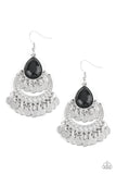 Paparazzi "Bodaciously Boho" Black Earrings Paparazzi Jewelry