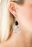 Paparazzi "Bodaciously Boho" Black Earrings Paparazzi Jewelry