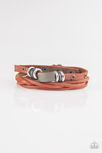 Paparazzi "Road Rally" Brown Urban Bracelet Unisex Paparazzi Jewelry