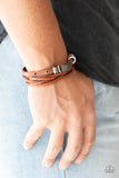 Paparazzi "Road Rally" Brown Urban Bracelet Unisex Paparazzi Jewelry