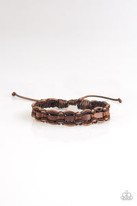 Paparazzi VINTAGE VAULT "Modern Pioneer" Brown Unisex Bracelet Paparazzi Jewelry