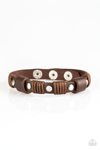 Paparazzi "Road Burner" Brown Urban Wrap Bracelet Paparazzi Jewelry