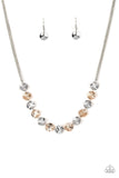 Paparazzi "Simple Sheen" Silver Necklace & Earring Set Paparazzi Jewelry