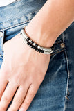 Paparazzi "Downright Dressy" Black Bracelet Paparazzi Jewelry