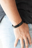 Paparazzi "Always An Adventure" Black Urban Bracelet Unisex Paparazzi Jewelry