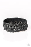 Paparazzi VINTAGE VAULT "Rustle Up" Black Wrap Bracelet Paparazzi Jewelry