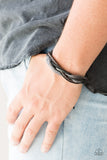 Paparazzi VINTAGE VAULT "Total Trekker" Black Urban Bracelet Unisex Paparazzi Jewelry