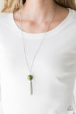Paparazzi VINTAGE VAULT "Belle of the BALLROOM" Green Necklace & Earring Set Paparazzi Jewelry